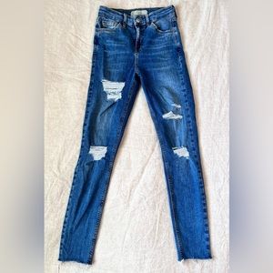 ❁∙Topshop Raw Hem Denim Skinny Jeans∙❁